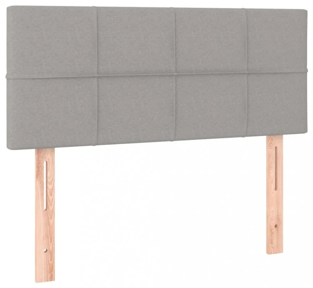 világosszürke szövet fejtámla 100x5x78/88 cm