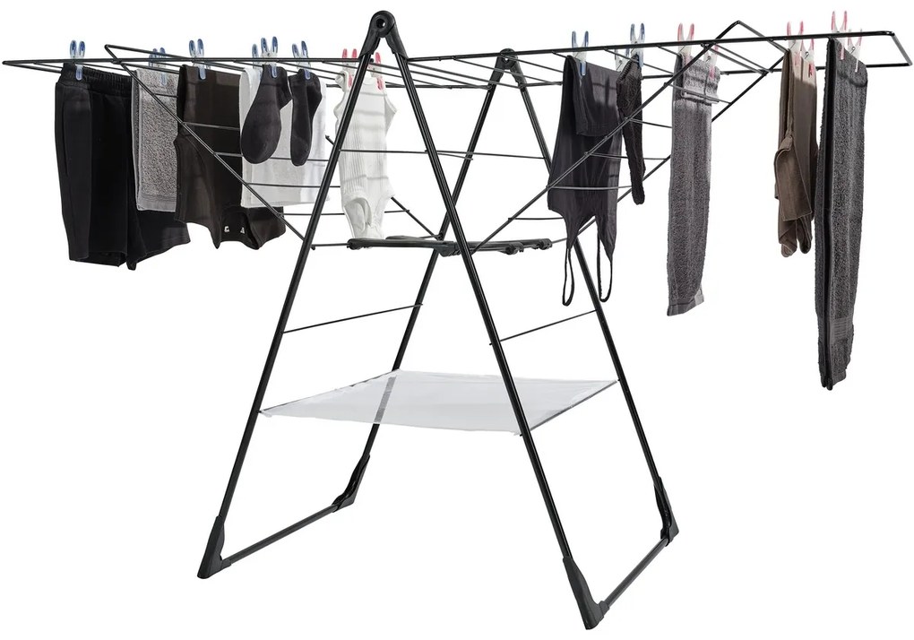 Leifheit Classic 250 Flex Black ruhaszárító, 25 m