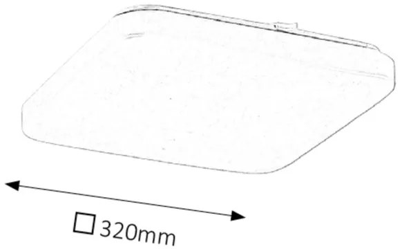 Rabalux 2287 - LED Mennyezeti lámpa ROB 1xLED/32W/230V szögletes