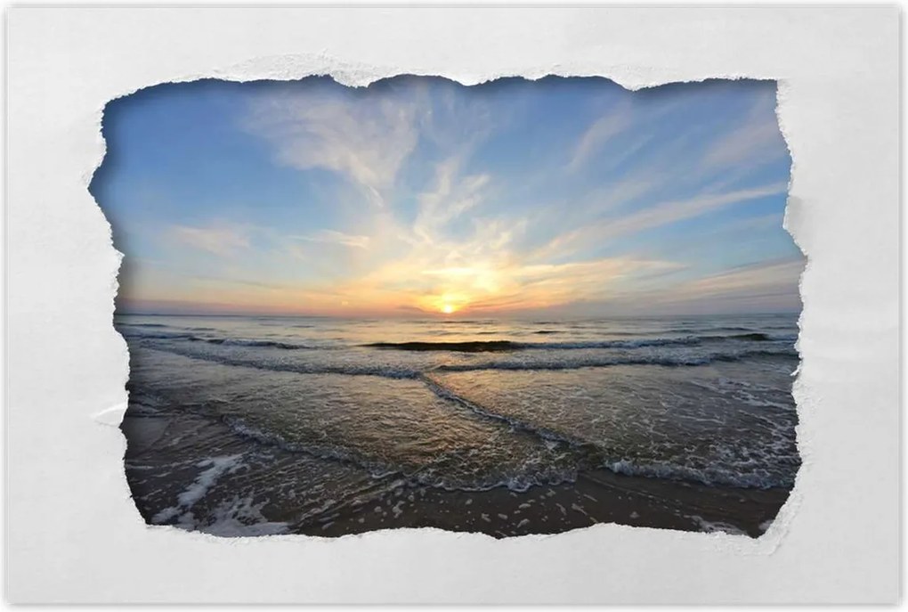 Poszterek 120x80 Naplemente a tengerparton