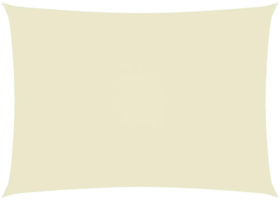 krémszínű téglalap alakú oxford-szövet napvitorla 2,5x4 m