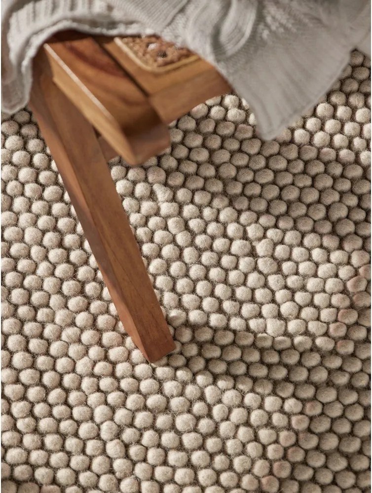 Bézs kézi szövésű gyapjú szőnyeg 200x300 cm Richmond Diana – Ted Baker