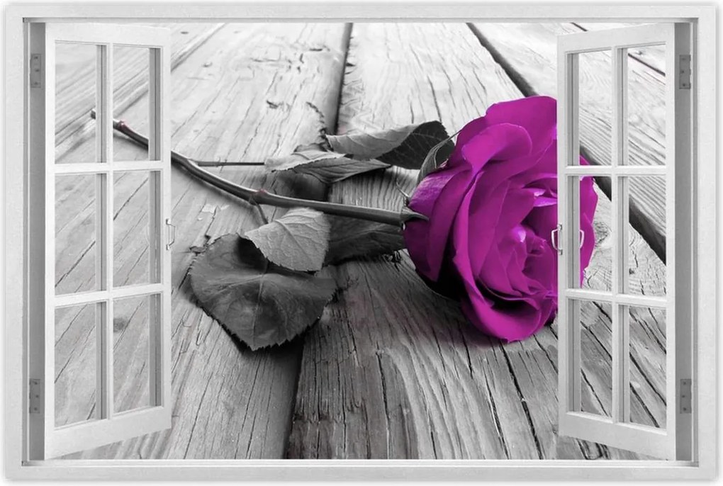 Poszterek 90x60 Lila rózsa