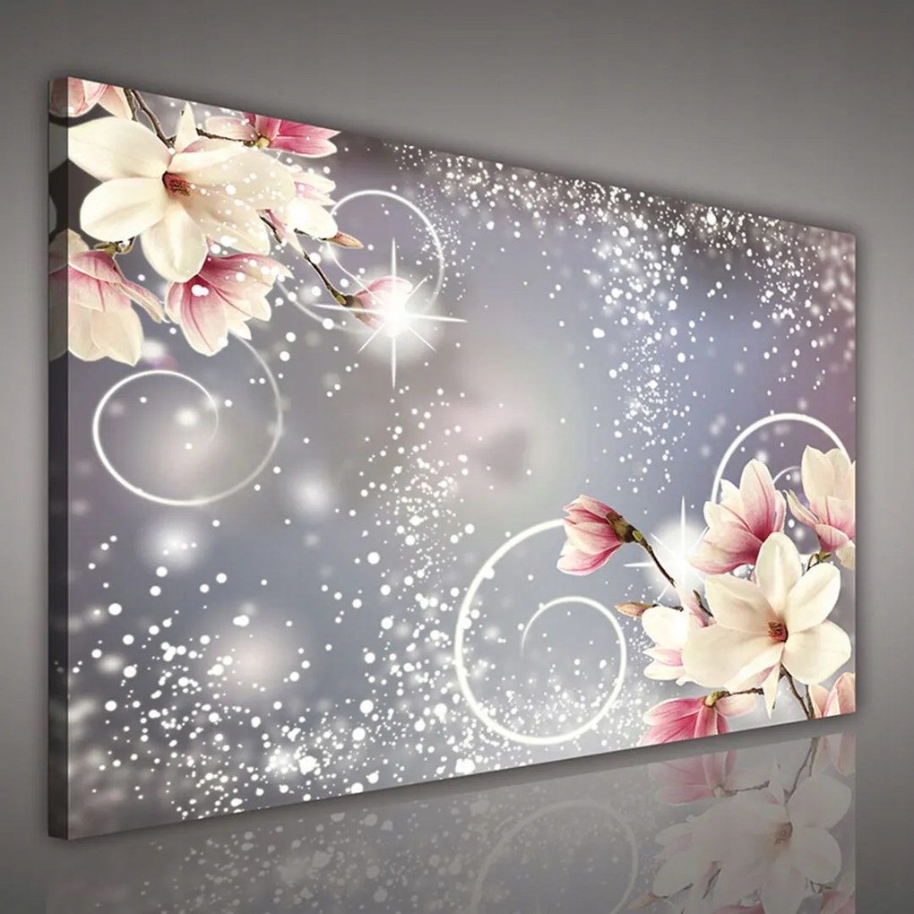 Vászonkép 100x75 Magnólia virágzás tavasz ragyogás mágia finomság alvás