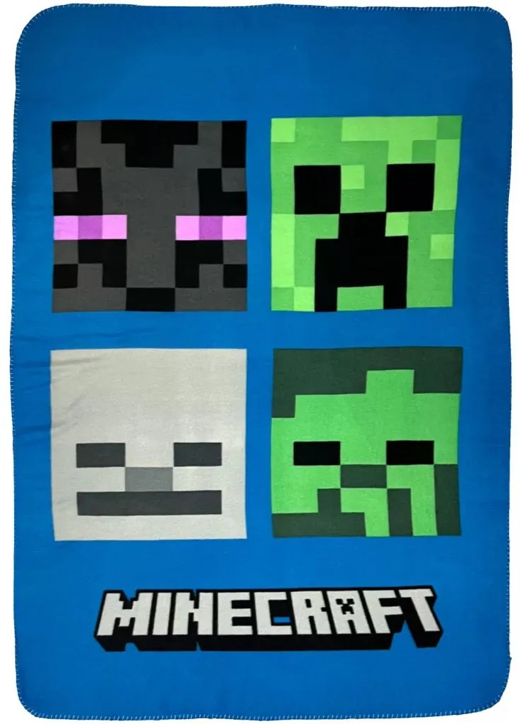 Minecraft Hostile Mobs szuper puha polár takaró 100*150cm