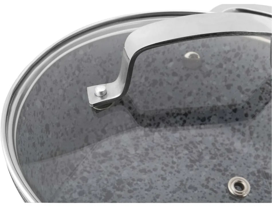 Lamart LT1254 serpenyő fedéllel Granit, átmérő 24cm