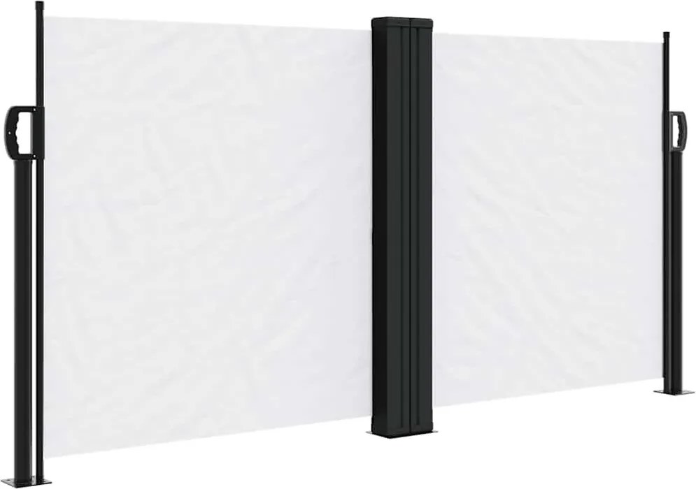 vidaXL fehér behúzható oldalsó napellenző 120 x 1000 cm