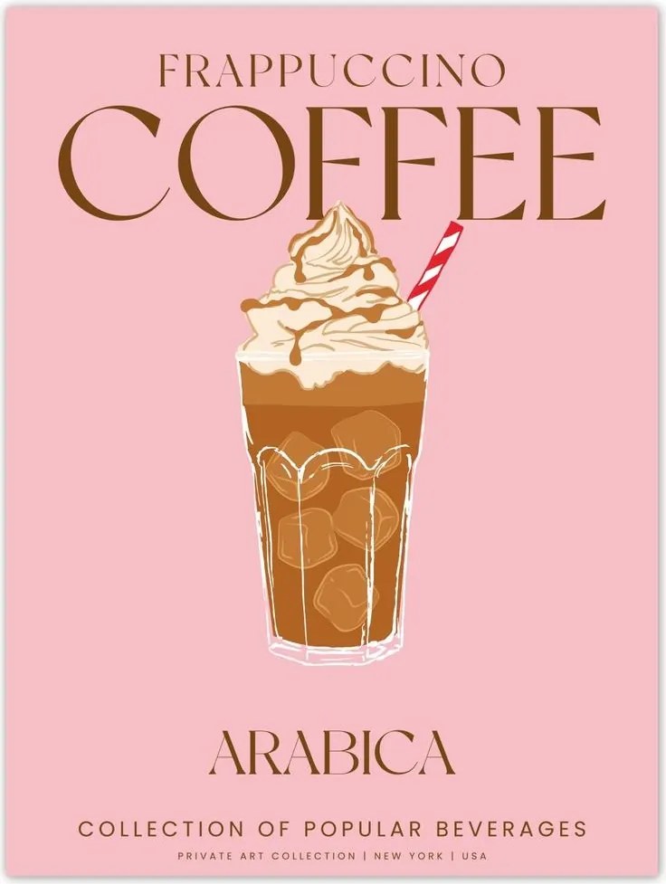 Poszterek 30x40 Frappuccino Kávé frappe Kávéital