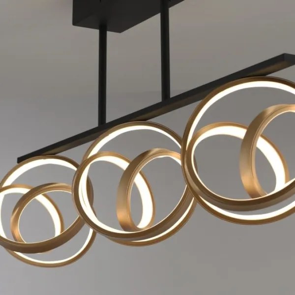 JUST LIGHT. 6245-18 - LED Felületre szerelhető csillár LOOP 3xLED/11W/230V 2700-5000K + távirányító