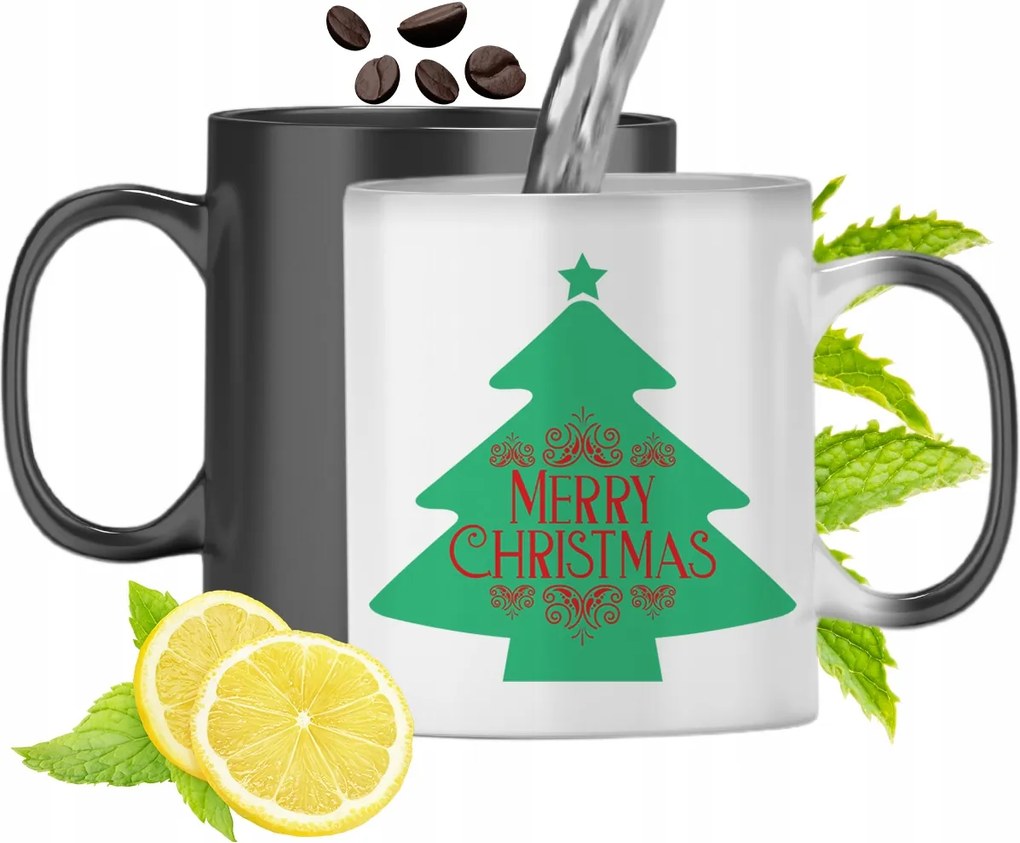 Mágikus Karácsonyi Színváltó Bögre fényképes nyomtatással