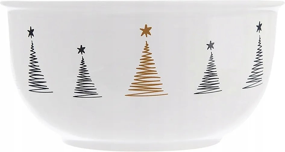 Karácsonyi tál az ünnepi asztalra leveses tál saláta snack