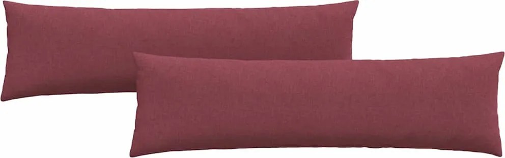 vidaXL Kanapé párnák 2 pcs Bordó 145 x 40 cm szövet