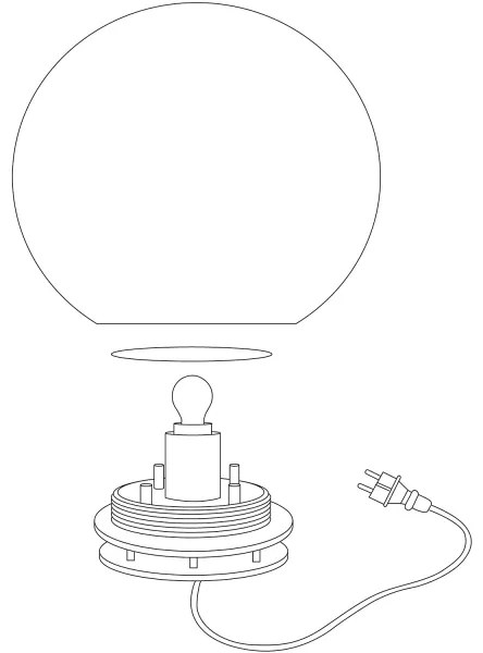 Eglo 98105 - LED RGBW kültéri lámpa MONTEROLO-C 1xLED/9W/230V IP65 Ø300