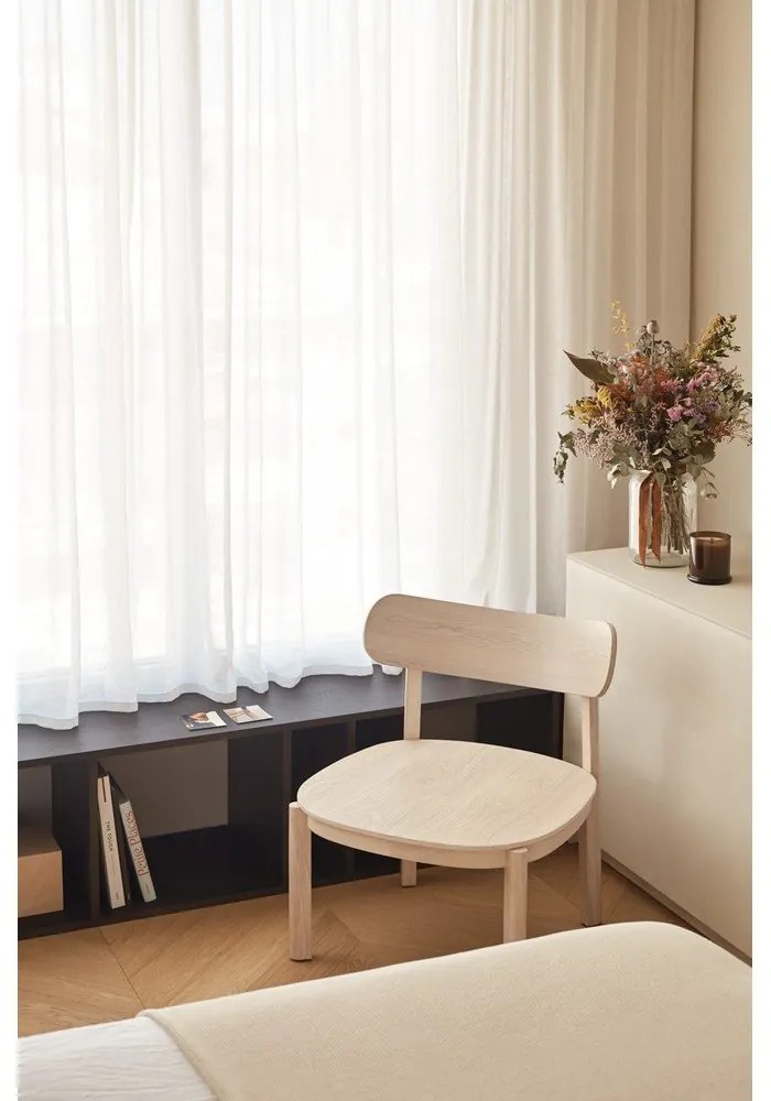 Fotel kőrisfa dekorral Nara - Teulat