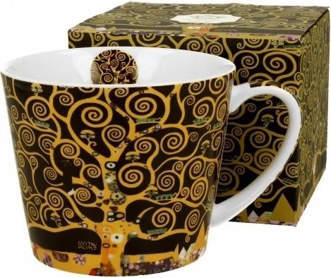 Porcelán Bögre Gustav Klimt Életfa Tree Of Life Nagy 610ML