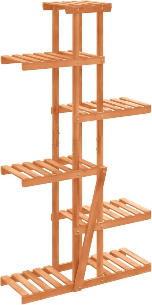 vidaXL tömör fenyőfa virágtartó állvány 75x25x140,5 cm