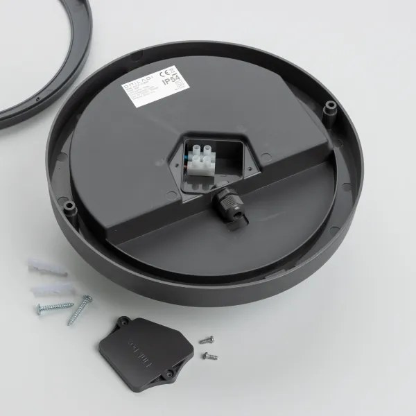 Brilagi kültéri mennyezeti LED lámpa 20W, 230V, 23 cm, IP54, antracit