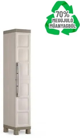 Keter Egyajtós keskeny zárható Excellence műanyag szekrény