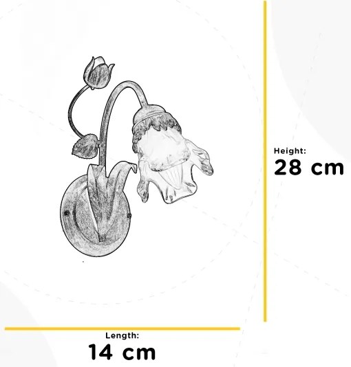 ONLI - Fali lámpa ARIANNA 1xE14/6W/230V