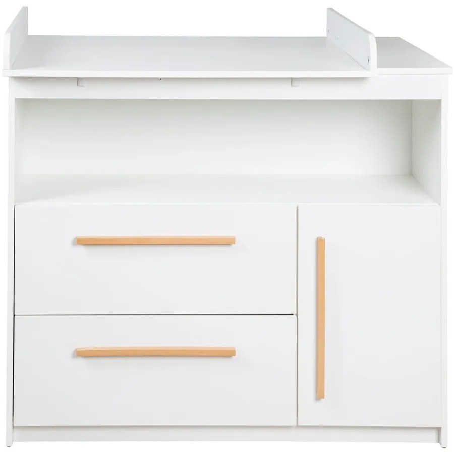 Fehér alacsony gyerek komód 107x98 cm Lilo – Roba