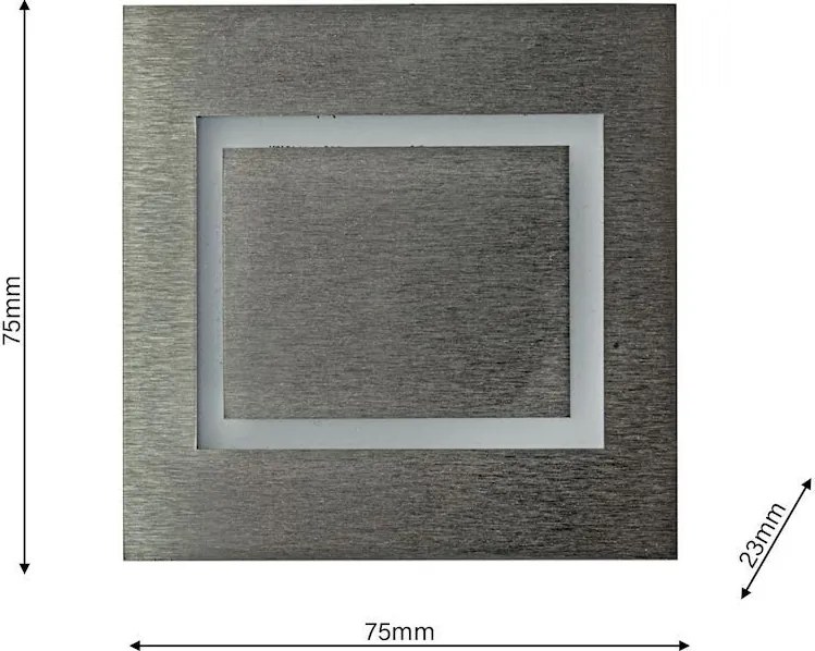 Eko-Light DECO EKS4437 Beépíthető lépcsőházi lámpa 1x0,6W/LED 3000K 13LM IP20