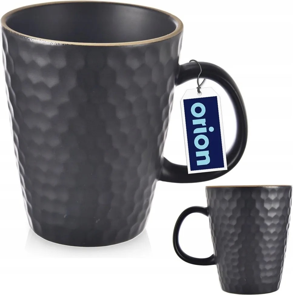 Kerámia bögre Fekete kávé tea gyógynövény italok nagy 420 ml