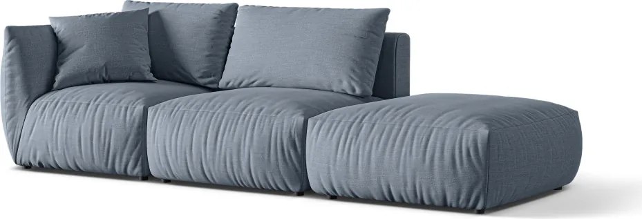 Chris 3 személyes kanapé, nyitott véggel, jobbos