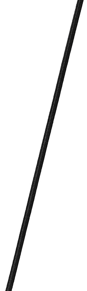 Okos függőlámpa fekete, arany és füstüveggel, ovális, 5 izzós, 5 Wifi A60-nal - Zuzanna