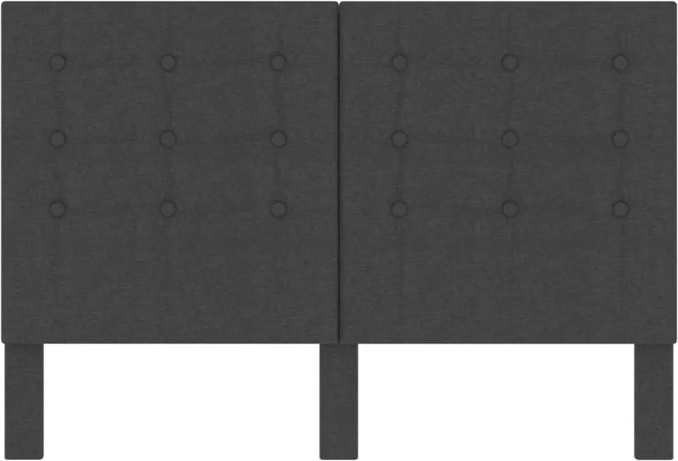sötétszürke szövet fejvég 140 x 200 cm