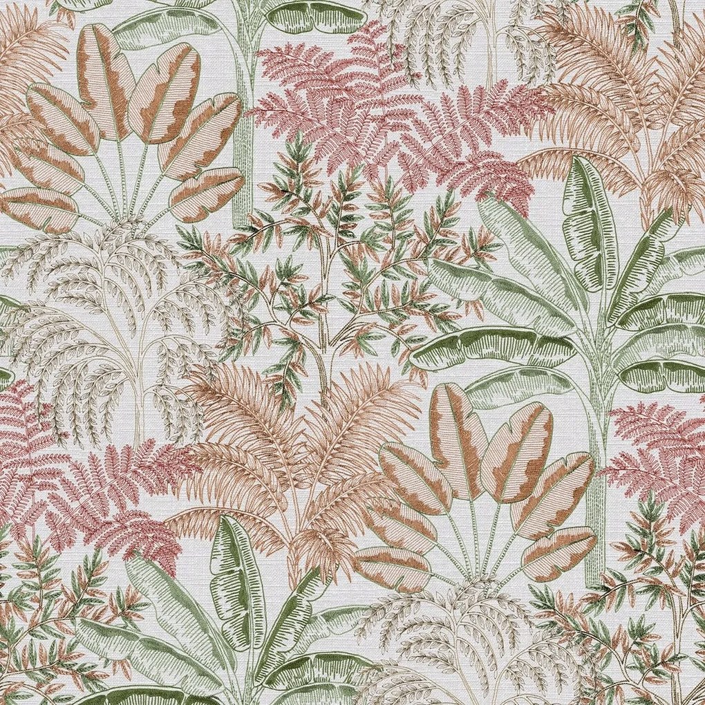 Vinyl tapéta flizelin fák levelek zöld barna narancssárga