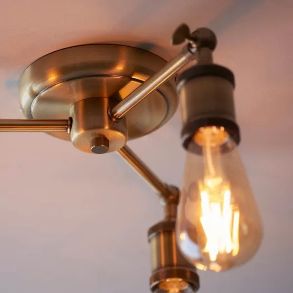 Endon 97243 - Spotlámpa HAL 3xE27/10W/230V réz