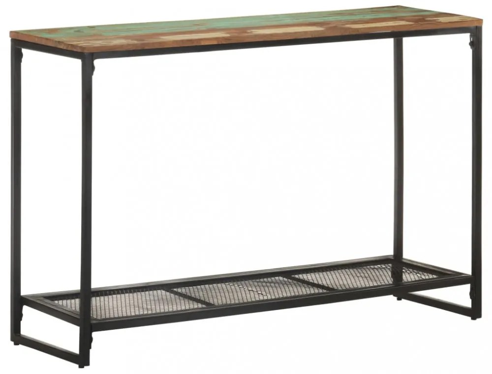 tömör újrahasznosított fa tálalóasztal 110 x 35 x 75 cm