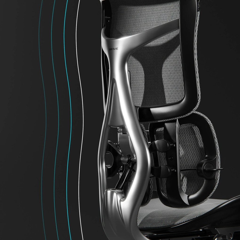 Prémium ergonomikus irodai szék lábtartóval fekete Premium Normal Size: Diablo V-Kinetic