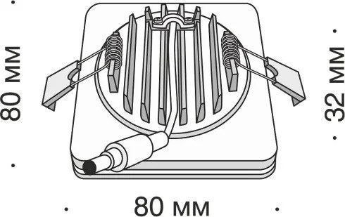 Maytoni PHANTON DL303-L7W Beépíthető spotlámpa 1x7W/LED 3000K 400LM IP20
