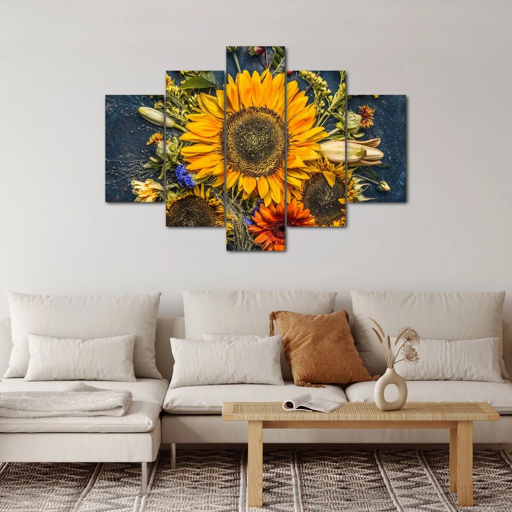 Kép - Őszi virágok (150x105 cm)