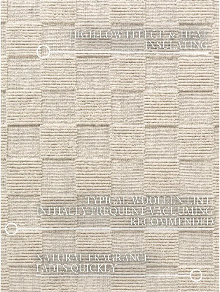 Krémszínű kézi szövésű gyapjú szőnyeg 120x170 cm Scala – Villeroy&amp;Boch