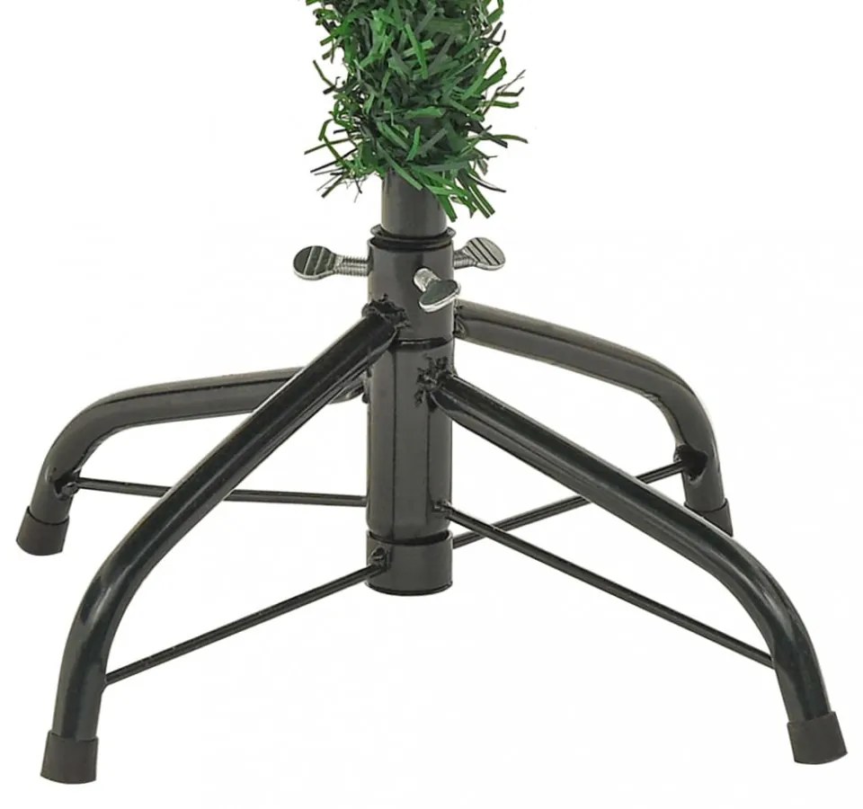 vidaXL zöld PVC és PE megvilágított karácsonyfa fenyőtobozzal 150 cm