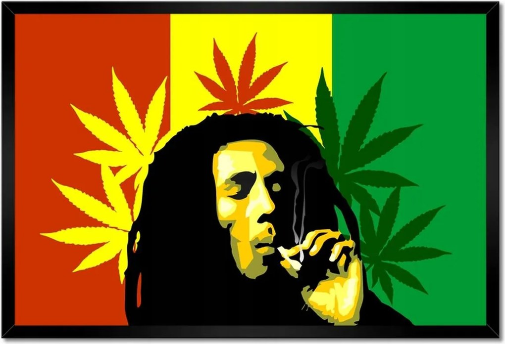 Poszterek keretben 60x40 Rastaman