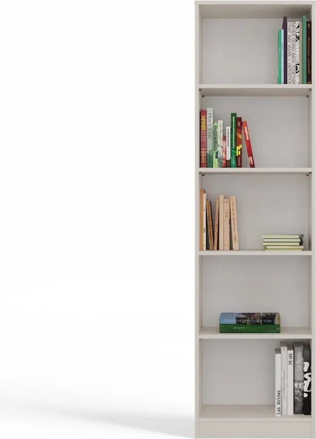 R50 polcos szekrény, könyvtartó, 50x182x30 cm, kasmír