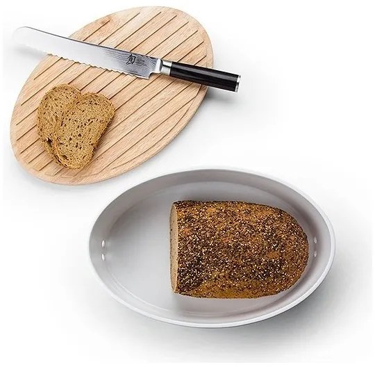 Continenta C3930 - Kenyértartó 13,5x30 cm fehér/bézs