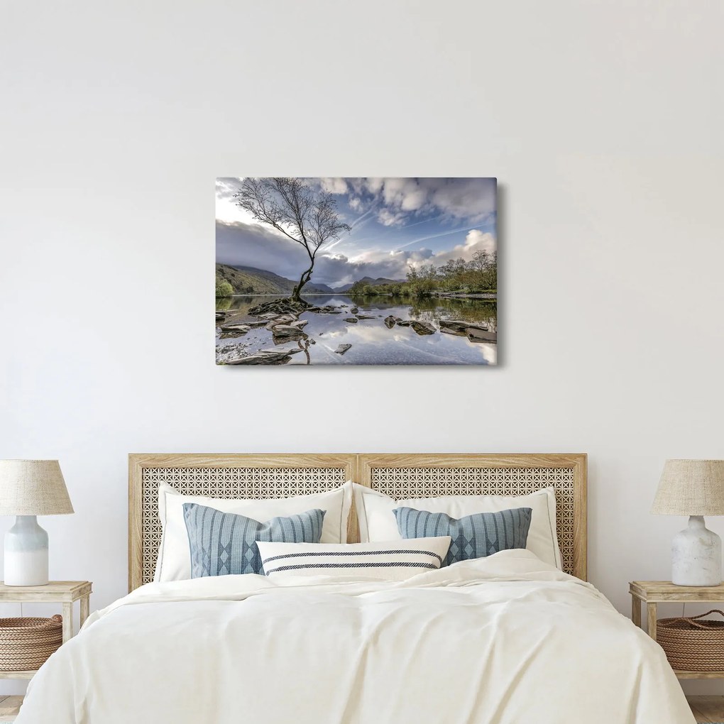 Folyó a fa mögött képe (90x60 cm)