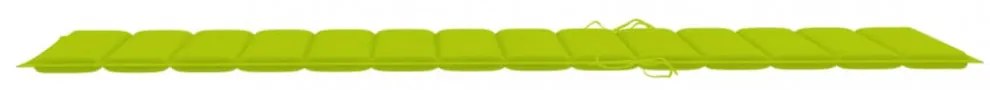 élénkzöld oxford szövet napozóágy párna 200 x 60 x 3 cm