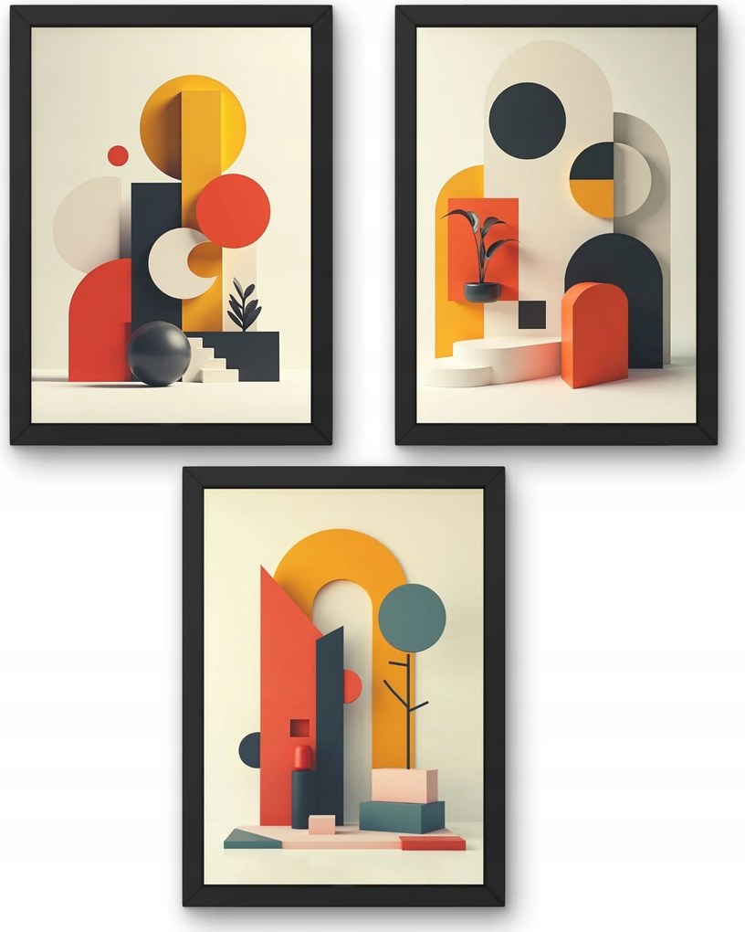 Bauhaus három darabos poszter szett A4-es méret