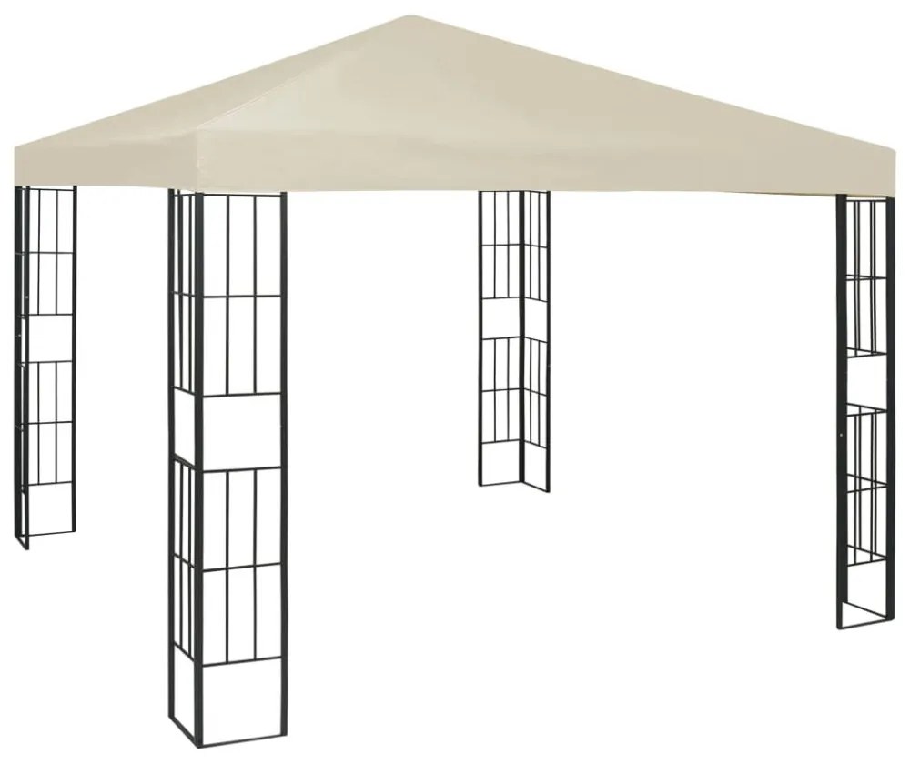krémszínű pavilon 3 x 3 m