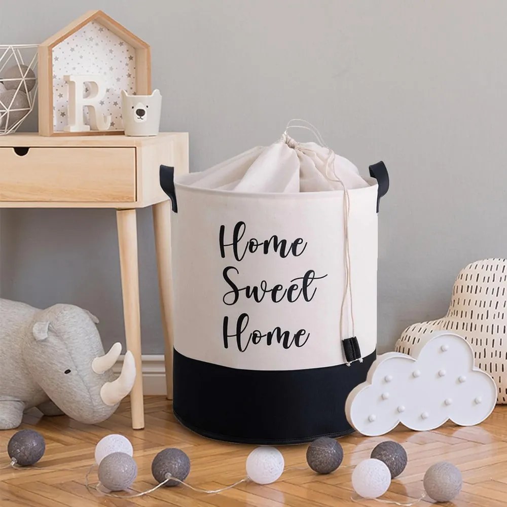 Textil tárolókosár ø 37x40 cm – Mioli Decor