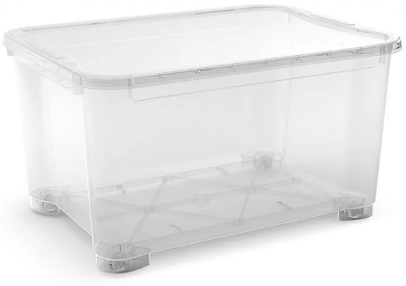 Curver T Box XXL műanyag tárolódoboz 145L transzparens 80x58x44cm