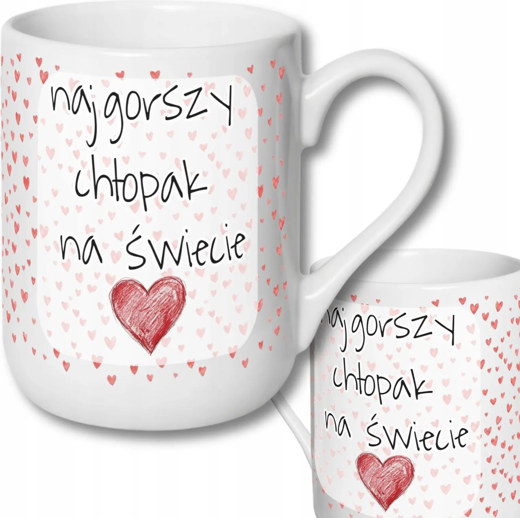 Bögre A Világ Legrosszabb Fiúja 330ml Valentin Napi Ajándék Neki