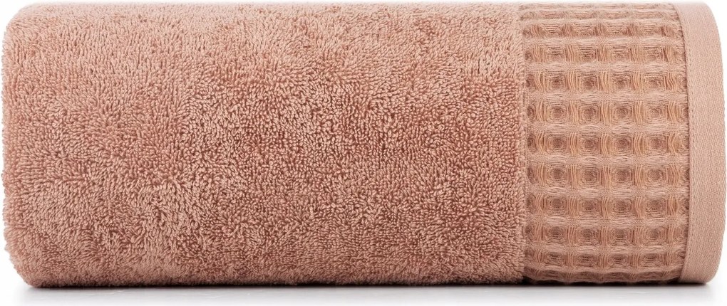 Avinion törölköző 50x90 púder rózsaszín frottír bordűrrel