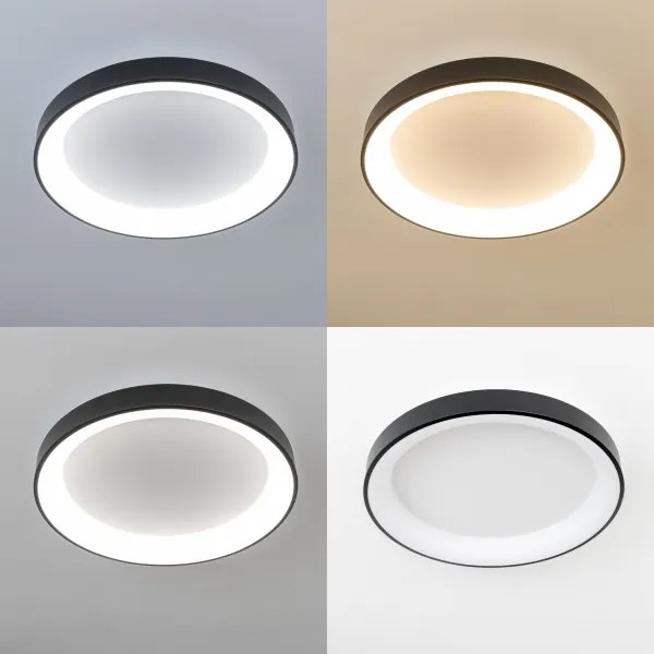 Brilagi - Dimmelhető LED mennyezeti lámpa FALCON II LED/99W/230V, átm. 60 cm, fekete +távirányító