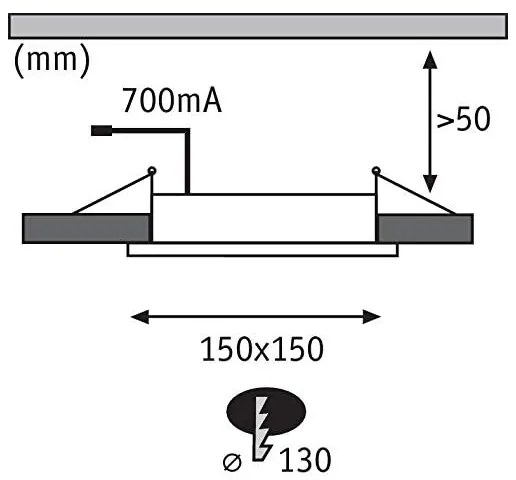 Paulmann 92696 - KÉSZLET 3xLED/8W Dimmelhető függesztett mennyezeti lámpa DICE 230V